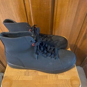 Shoes For Crews Black High-Top Sneakers non slip